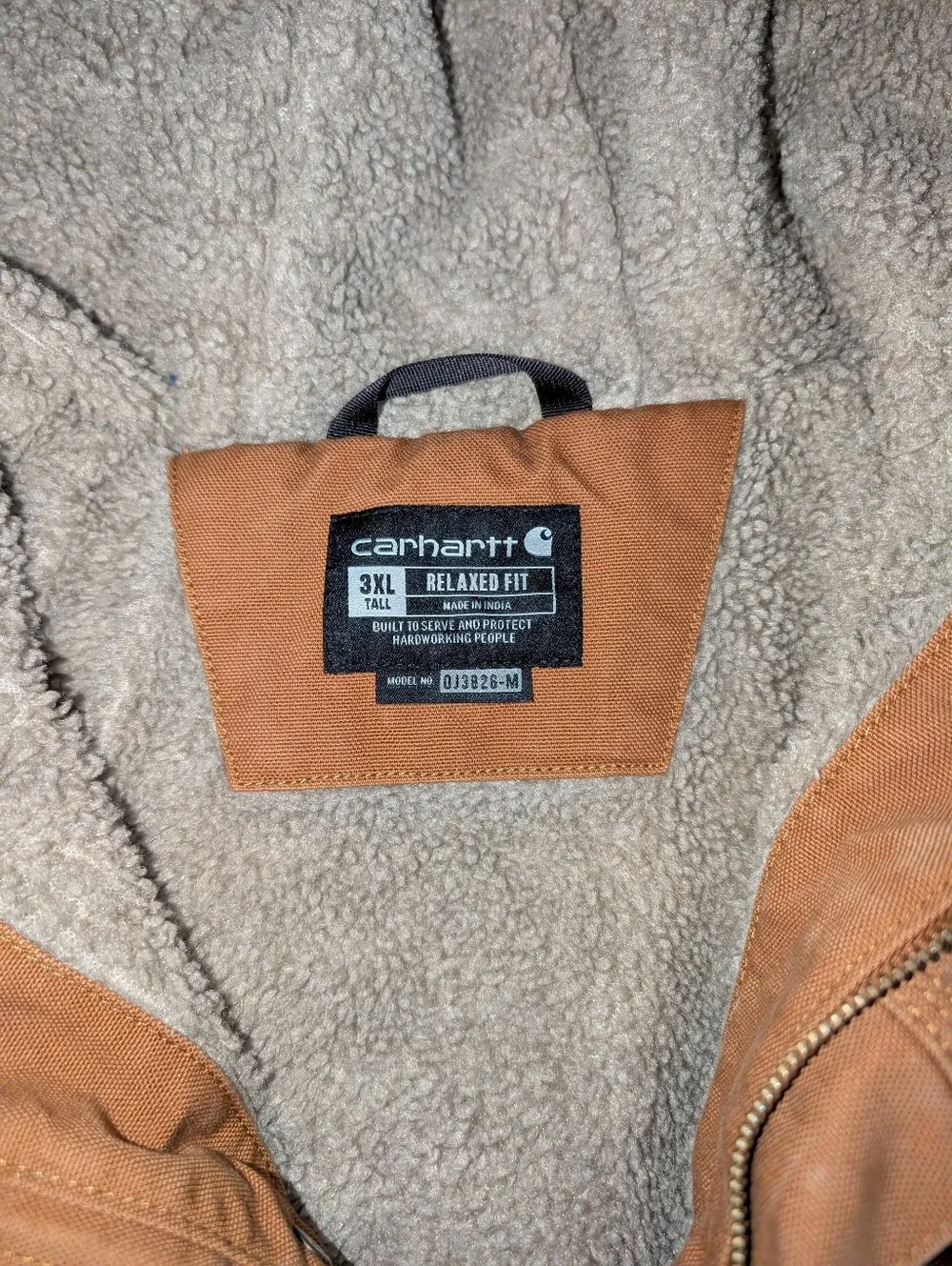 Carhartt Washed Duck Bartlett Jacket Brown Tan Men's 3XL TALL 103826